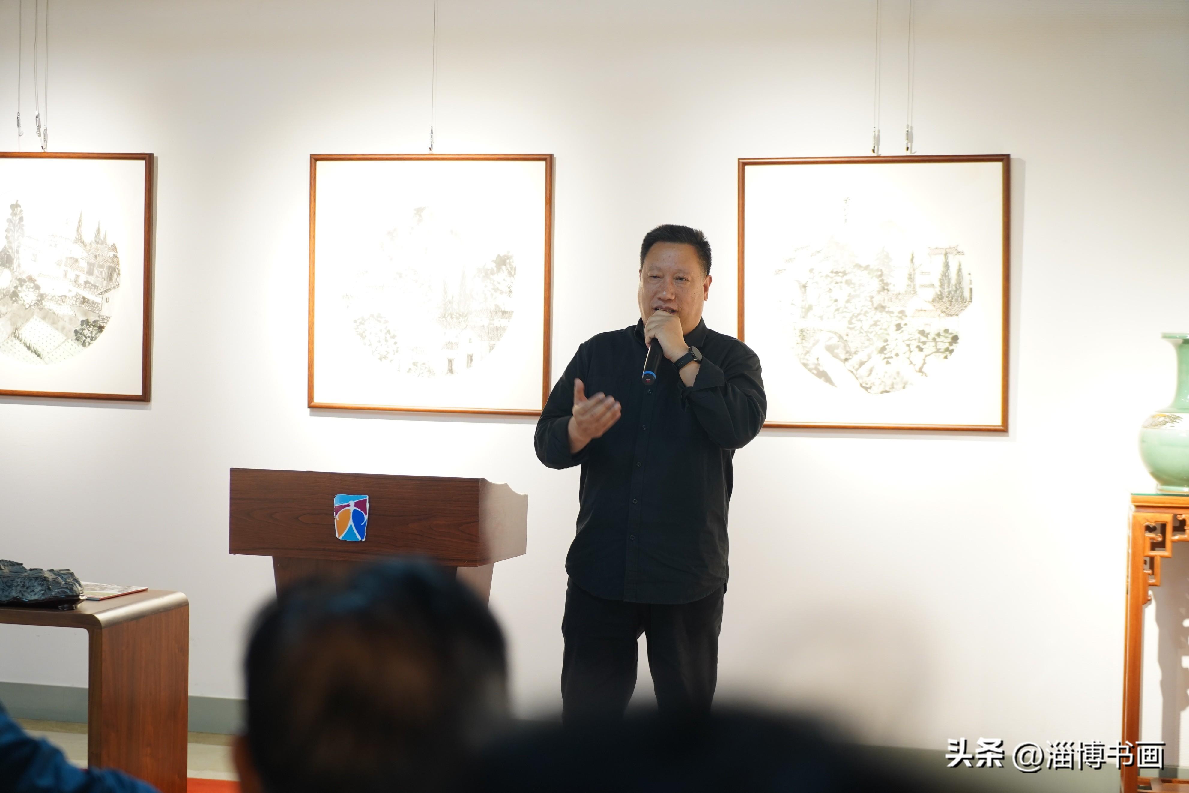 曲径通幽——沈公尧国画青瓷展，5月1日在淄博·大铁像艺术馆开幕